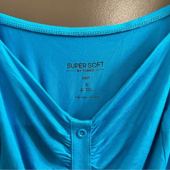 BNWT Torrid Size 3 Super Soft Button Down Midi Dress PLS READ DESCRIPTION - Picture 8 of 9